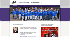 Desktop Screenshot of chor-leteln.de