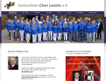 Tablet Screenshot of chor-leteln.de